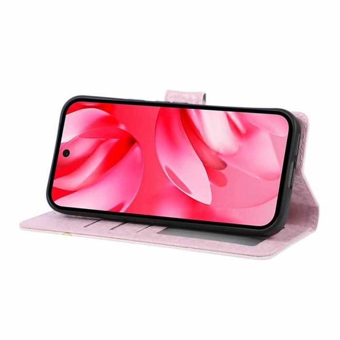 Bild 3,  Google Pixel 10a Fodral RFID Läder Små Blommor - Teknikhallen.se