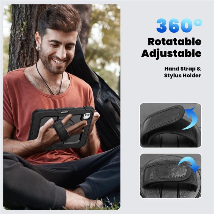 Bild 6,  iPad Pro 11 2025 / 2024 Skal 360 Shockproof Hybrid Kickstand - Teknikhallen.se