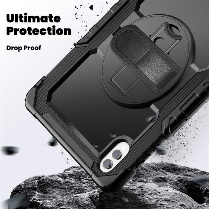 Bild 3,  Galaxy Tab S11 Ultra Skal 360 Shockproof Hybrid Kickstand Svart - Teknikhallen.se