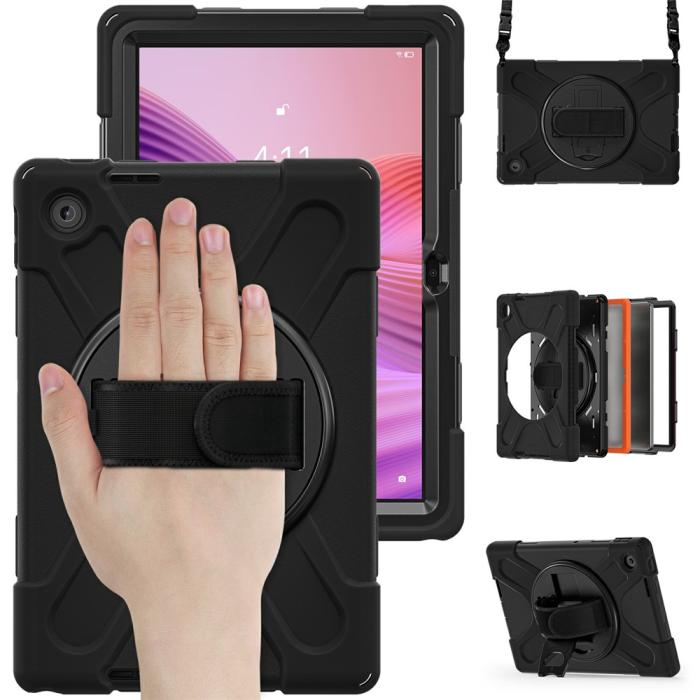 Bild 3,  Lenovo Tab 10.1 2025 Skal 360 Shockproof Hybrid Svart - Teknikhallen.se