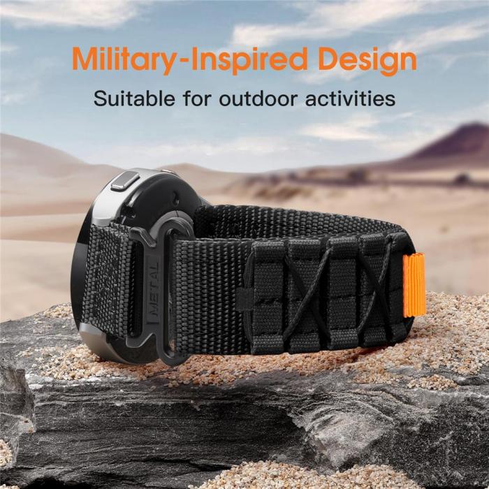 Bild 3,  Polar Loop Klockarmband Nylon Trail Orange - Teknikhallen.se