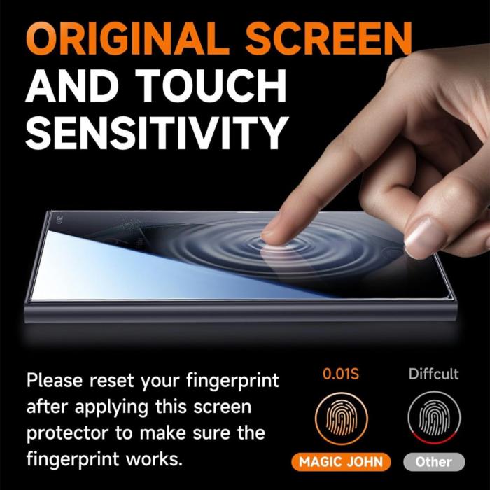 Bild 2,  Samsung Galaxy S24 Ultra 2-PACK Skärmskydd Härdat Glas Privacy - Teknikhallen.se