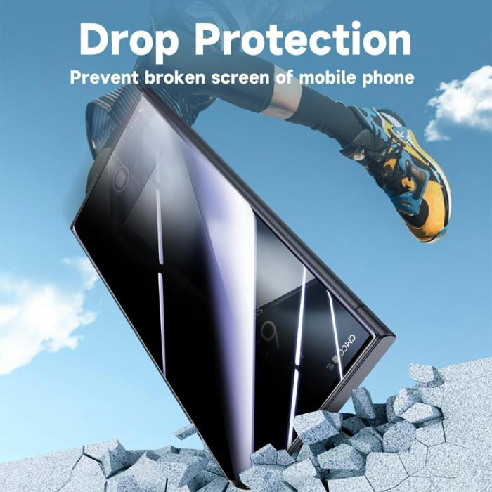 Bild 3,  Samsung Galaxy S24 Ultra 2-PACK Skärmskydd Härdat Glas Privacy - Teknikhallen.se