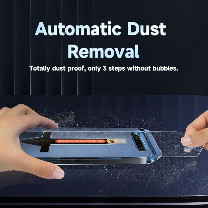 Bild 4,  Samsung Galaxy S24 Ultra 2-PACK Skärmskydd Härdat Glas Privacy - Teknikhallen.se