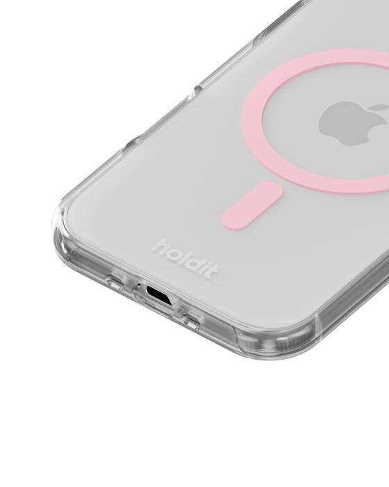 Bild 3, holdit holdit iPhone Air MagSafe Mobilskal Pink/Transparent - Teknikhallen.se