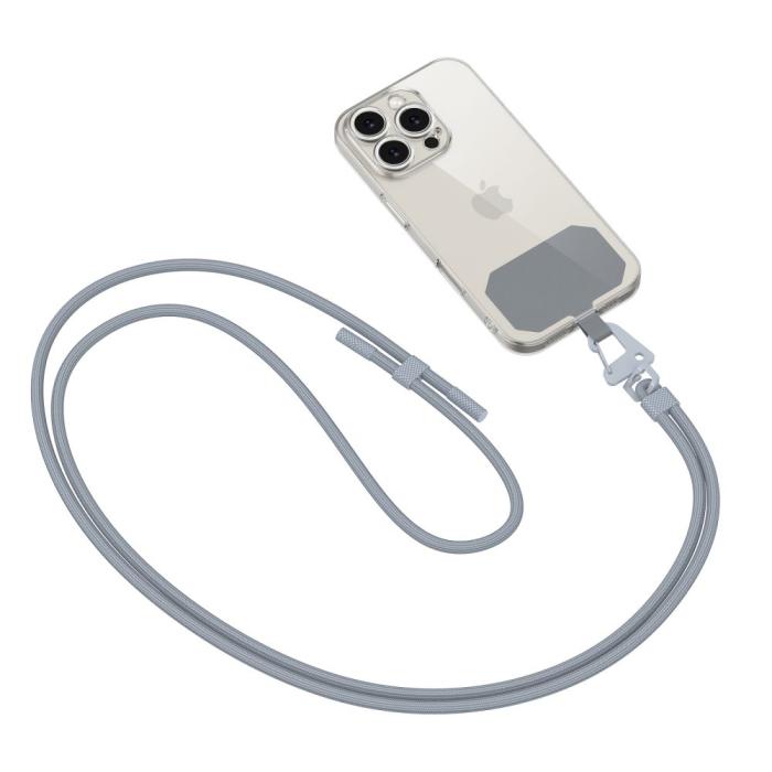 Bild 2, Tech-Protect Tech-Protect Mobilsnöre CrossBody Strap Steel Grey - Teknikhallen.se