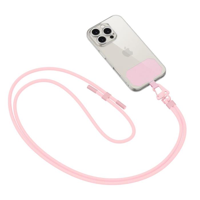 Bild 2, Tech-Protect Tech-Protect Mobilsnöre CrossBody Strap Baby Pink - Teknikhallen.se