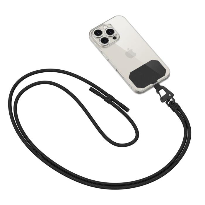 Bild 2, Tech-Protect Tech-Protect Mobilsnöre CrossBody Strap Black - Teknikhallen.se
