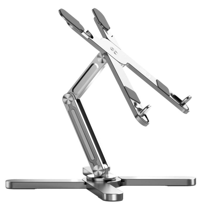 Bild 2, Tech-Protect Tech-Protect Laptop Stativ Justerbart Universal Silver - Teknikhallen.se