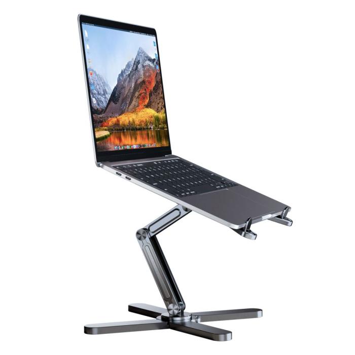Bild 3, Tech-Protect Tech-Protect Laptop Stativ Justerbart Universal Silver - Teknikhallen.se