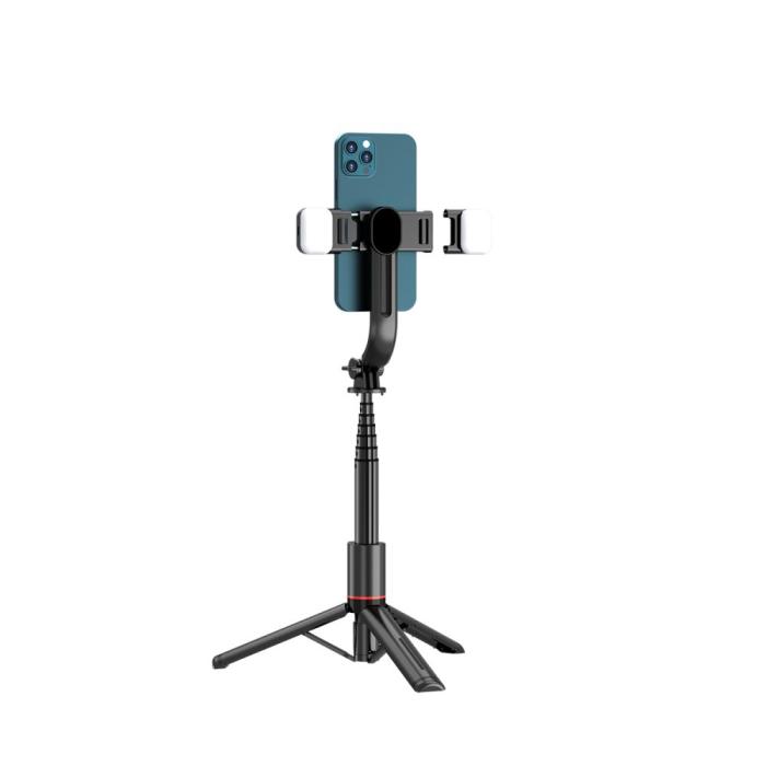 Bild 6, Tech-Protect Tech-Protect Bluetooth Selfie Stick Tripod Med Led Light Svart - Teknikhallen.se