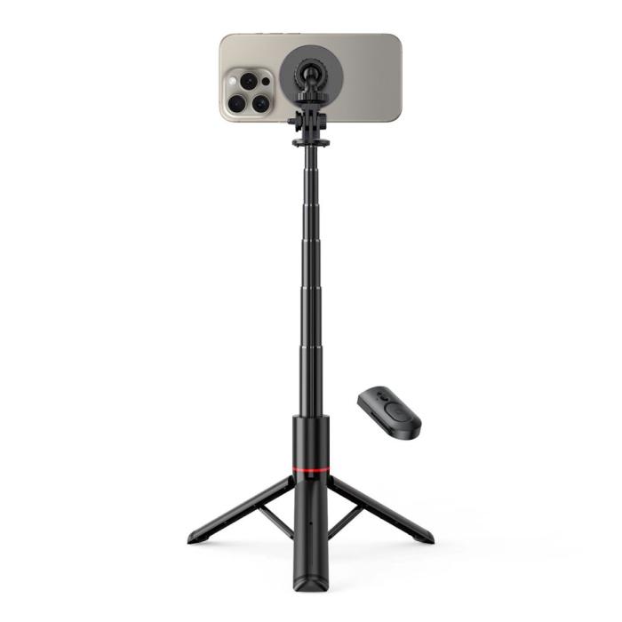 Bild 2, Tech-Protect Tech-Protect Bluetooth MagSafe Selfiestick Tripod Svart - Teknikhallen.se
