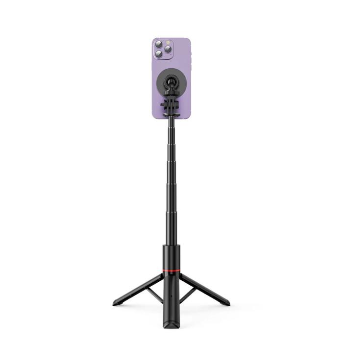 Bild 3, Tech-Protect Tech-Protect Bluetooth MagSafe Selfiestick Tripod Svart - Teknikhallen.se