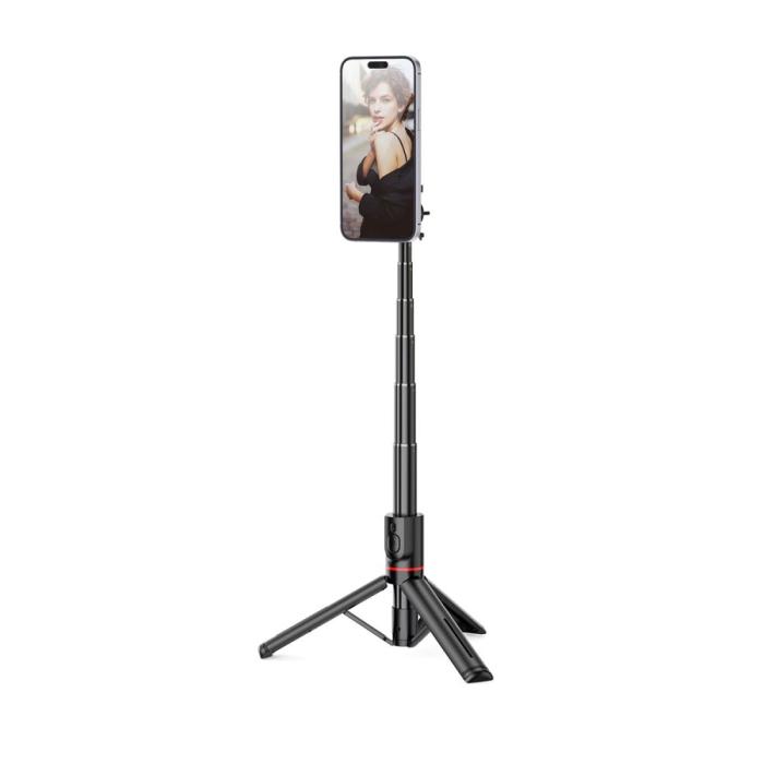 Bild 4, Tech-Protect Tech-Protect Bluetooth MagSafe Selfiestick Tripod Svart - Teknikhallen.se