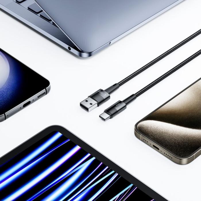 Bild 5, Tech-Protect Tech-Protect 0.5 m 66W/6A USB-C Kabel UltraBoost Grå - Teknikhallen.se