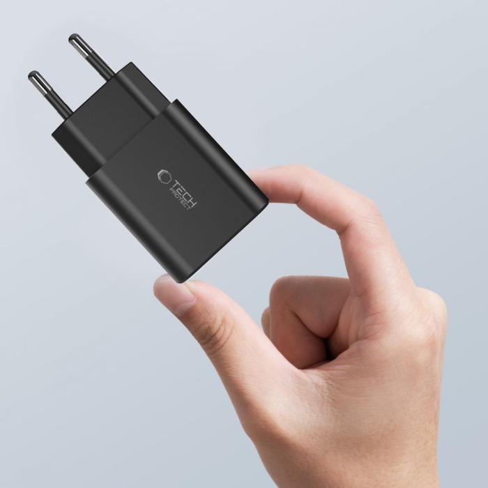 Bild 5, Tech-Protect Tech-Protect 30W PD QC 2x USB-C/USB-A Väggladdare Svart - Teknikhallen.se
