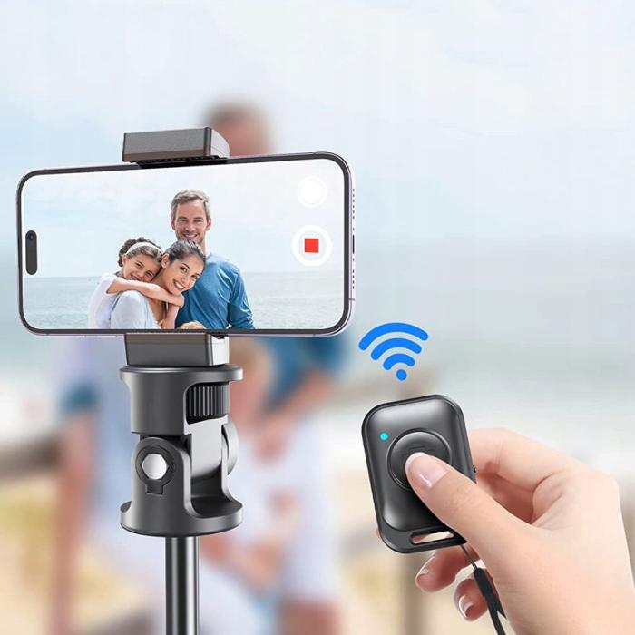 Bild 4, Tech-Protect Tech-Protect Bluetooth Selfie Stick Tripod Svart - Teknikhallen.se