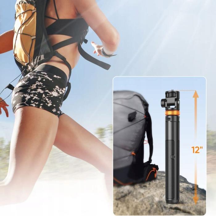 Bild 6, Tech-Protect Tech-Protect Bluetooth Selfie Stick Tripod Svart - Teknikhallen.se