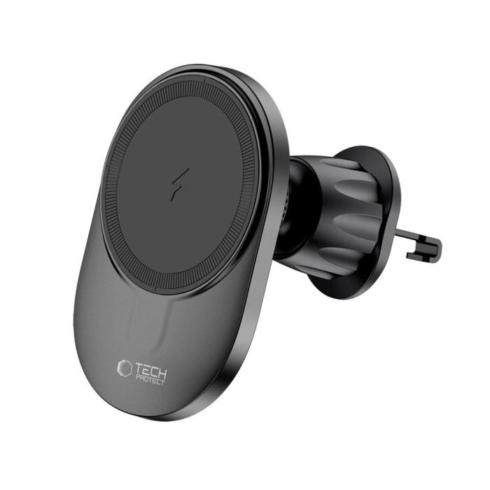 Bild 5, Tech-Protect Tech-Protect 15W Magnetisk MagSafe Billaddare Svart - Teknikhallen.se