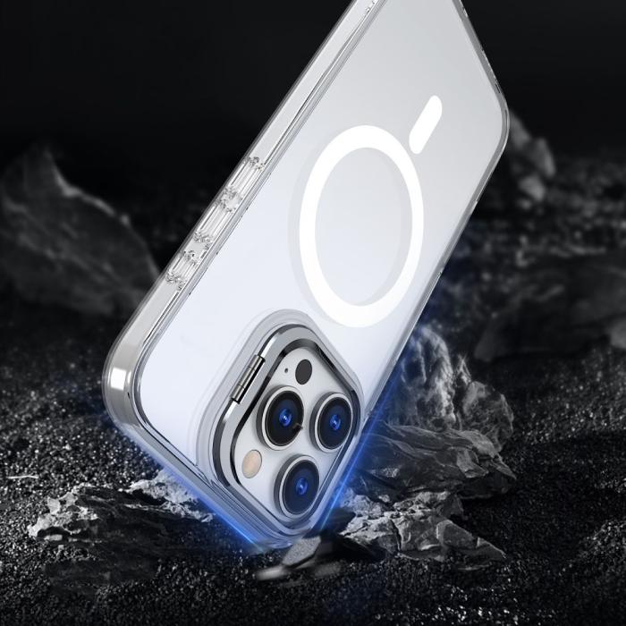 Bild 5, Tech-Protect Tech-Protect iPhone 16 Pro Skal MagSafe MagStand Clear - Teknikhallen.se