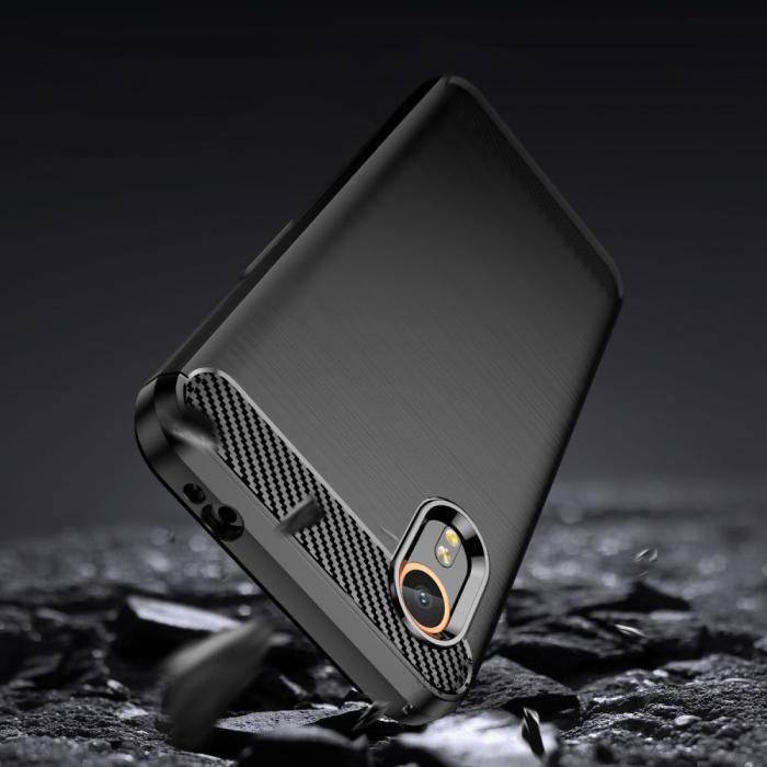 Bild 4, Tech-Protect Tech-Protect Samsung Galaxy Xcover 7 Skal TPU Carbon Svart - Teknikhallen.se