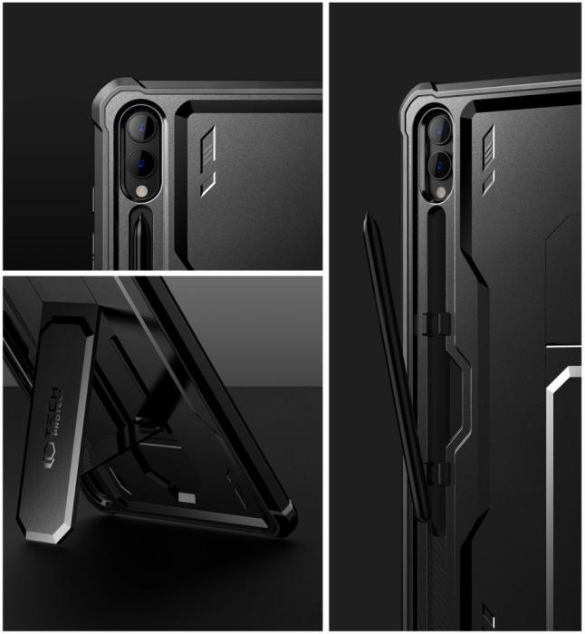 Bild 6, Tech-Protect Tech-Protect Galaxy Tab S9 Plus Skal Kevlar Pro Svart - Teknikhallen.se