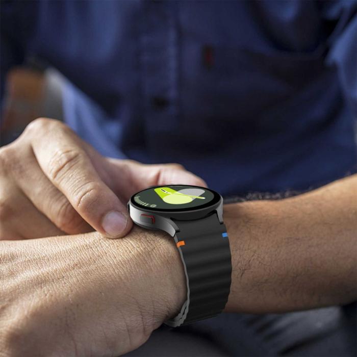 Bild 4, Tech-Protect Tech-Protect Galaxy Watch 4/5/5 Pro/6/7/FE Armband Silikon Sport - Teknikhallen.se