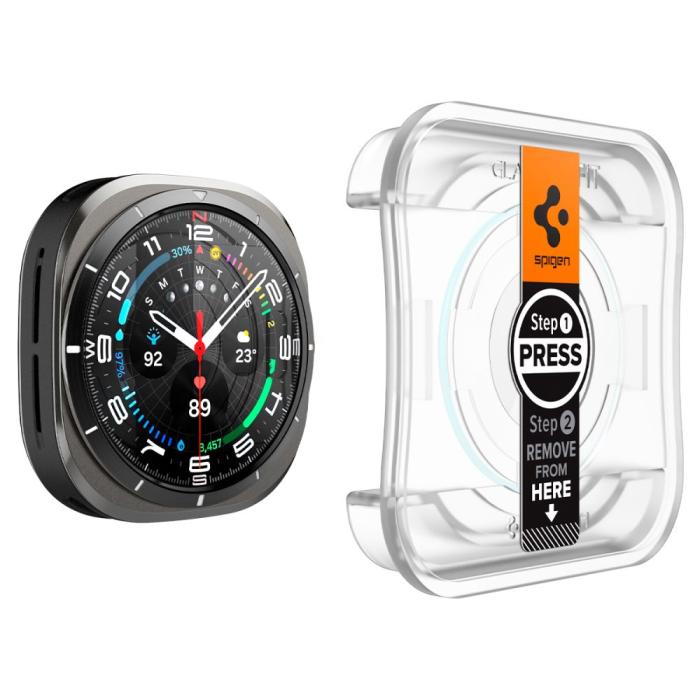 Bild 3, Spigen Spigen Galaxy Watch Ultra (2025) / 47 mm 2-PACK Skärmskydd 