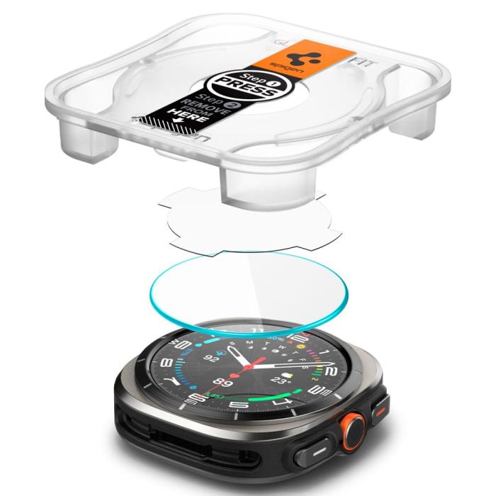 Bild 5, Spigen Spigen Galaxy Watch Ultra (2025) / 47 mm 2-PACK Skärmskydd 