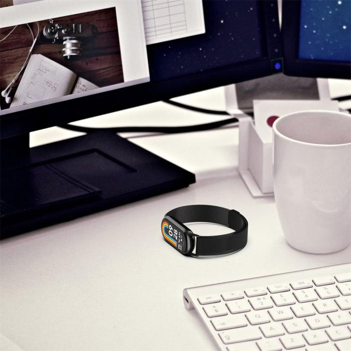 Bild 3, Tech-Protect Tech-Protect Xiaomi Smart Band 10/9/8 Armband MilaneseBand - Teknikhallen.se