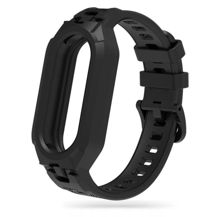 Bild 2, Tech-Protect Tech-Protect Xiaomi Smart Band 10/9/8 Armband Armour Svart - Teknikhallen.se