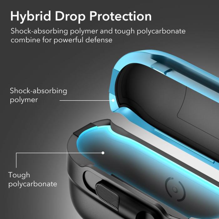 Bild 5, ESR ESR AirPods Pro 1/2 Skal MagSafe Pulse HaloLock Svart - Teknikhallen.se