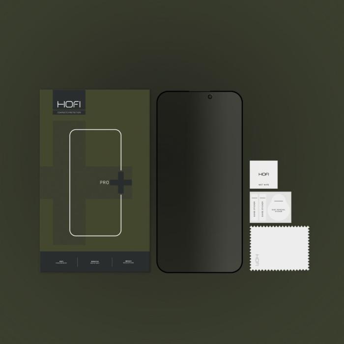 Bild 5, HOFI HOFI iPhone 14 Pro Skärmskydd Anti Spy Pro+ Härdat Glas Privacy - Teknikhallen.se