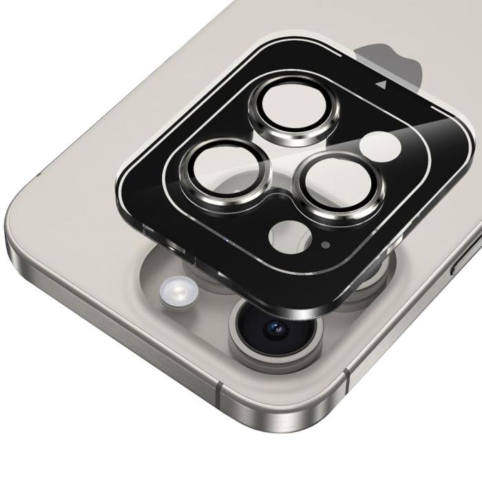 Bild 3, HOFI HOFI iPhone 15/15 Plus/14/14 Plus Linsskydd CamRing Pro+ Svart - Teknikhallen.se