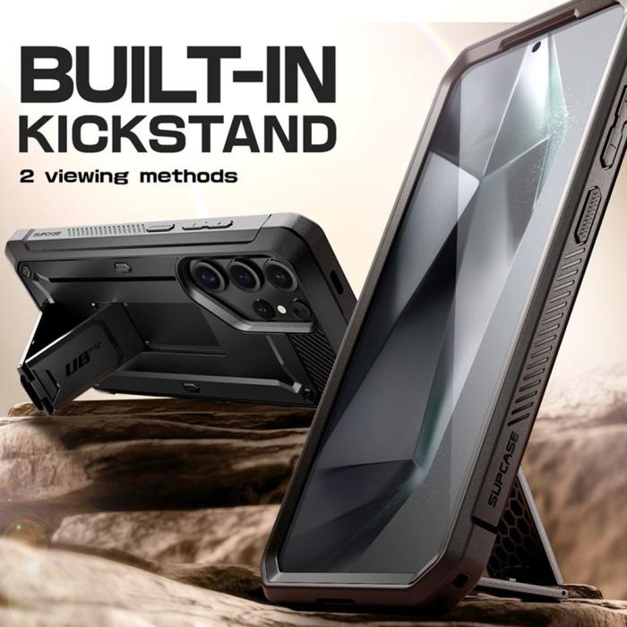 Bild 3, Supcase Supcase Galaxy S25 Ultra Skal 2-SET Unicorn Beetle Pro Svart - Teknikhallen.se
