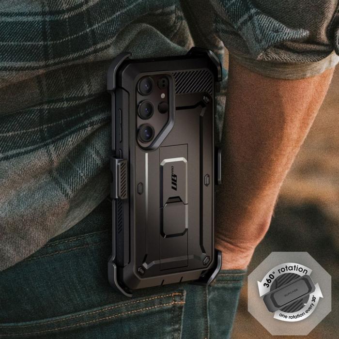 Bild 5, Supcase Supcase Galaxy S25 Ultra Skal 2-SET Unicorn Beetle Pro Svart - Teknikhallen.se