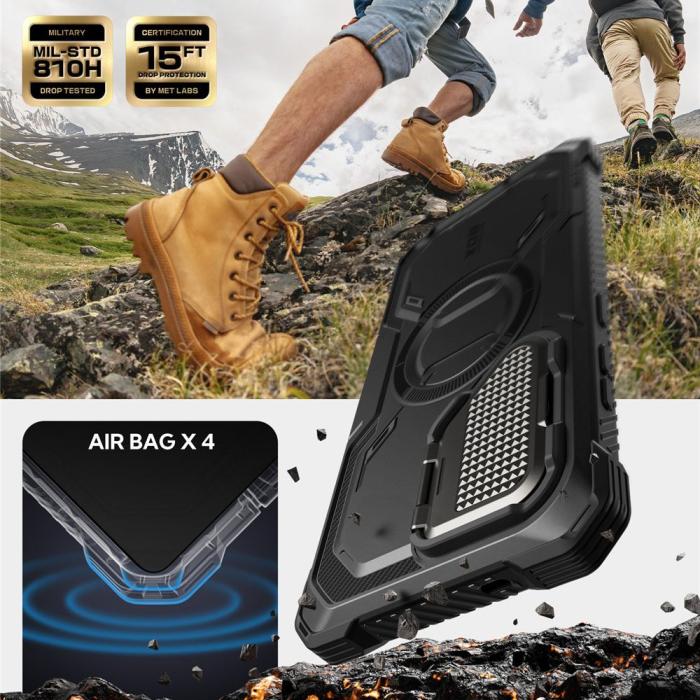 Bild 3, Supcase Supcase Galaxy S25 Ultra Skal MagSafe Iblsn ArmorBox Svart - Teknikhallen.se