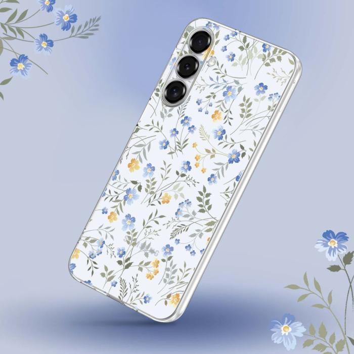 Bild 3, Tech-Protect Tech-Protect Galaxy S25 Skal FlexAir Spring Flowers - Teknikhallen.se