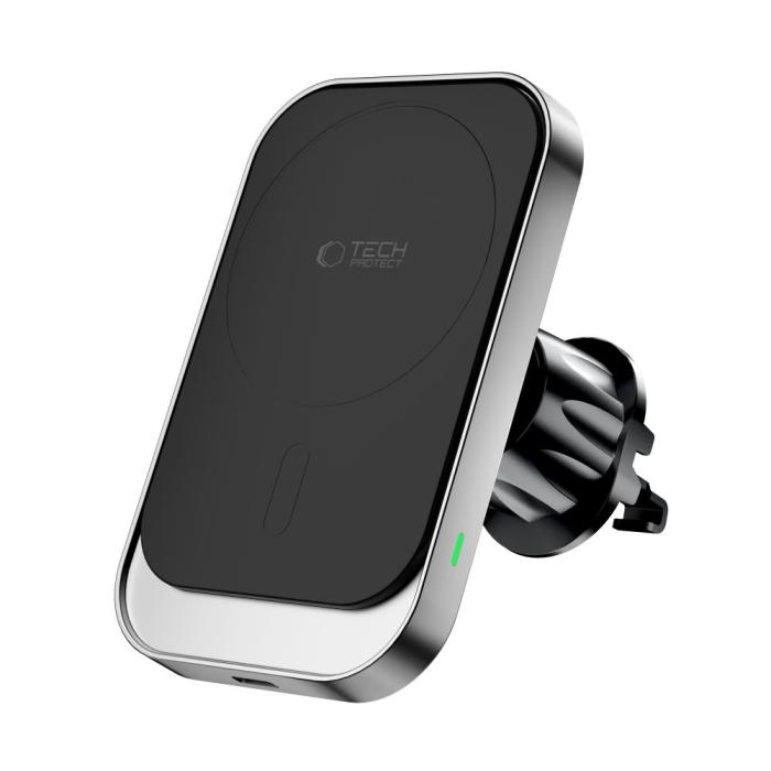Bild 6, Tech-Protect Tech-Protect 15W MagSafe Laddare Ventilation + Instrumentbräda Svart - Teknikhallen.se