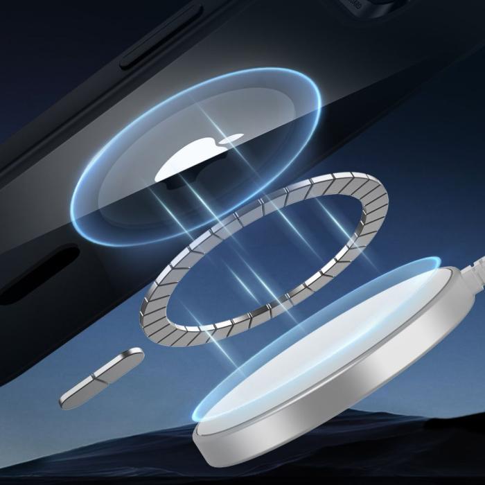 Bild 3, ESR ESR iPhone 17e/16e Skal MagSafe CH HaloLock Transparent/Svart - Teknikhallen.se