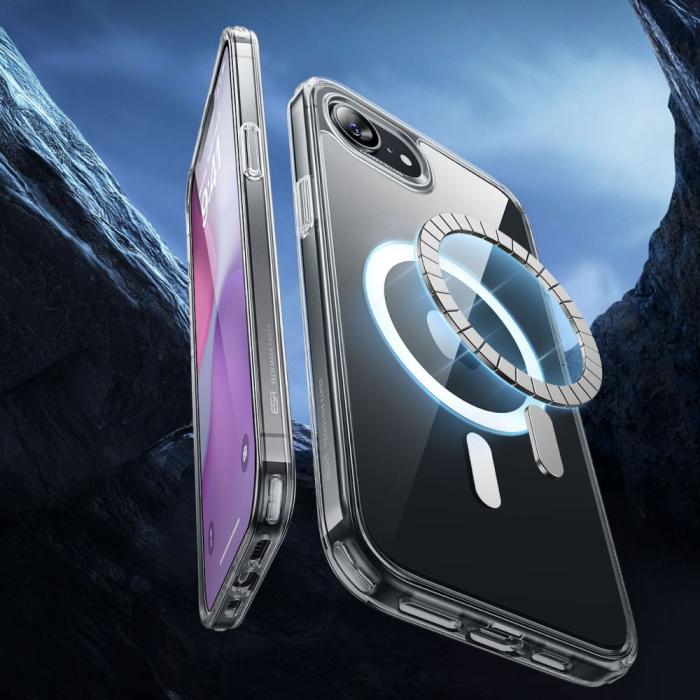 Bild 2, ESR ESR iPhone 17e / 16e Skal MagSafe CH HaloLock Transparent - Teknikhallen.se