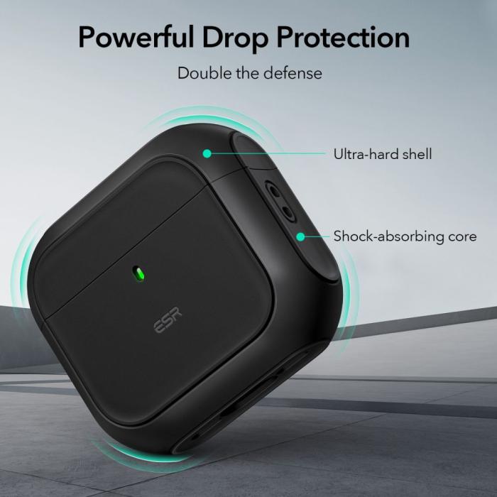 Bild 4, ESR ESR AirPods 4 Skal MagSafe Orbit HaloLock Svart - Teknikhallen.se