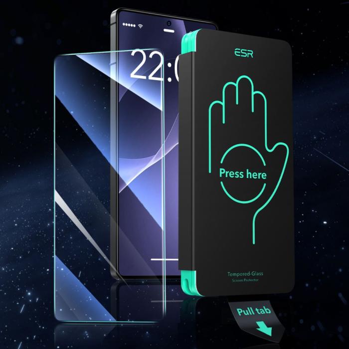 Bild 2, ESR ESR Samsung Galaxy S25 Ultra 2-PACK Skärmskydd Härdat Glas - Teknikhallen.se