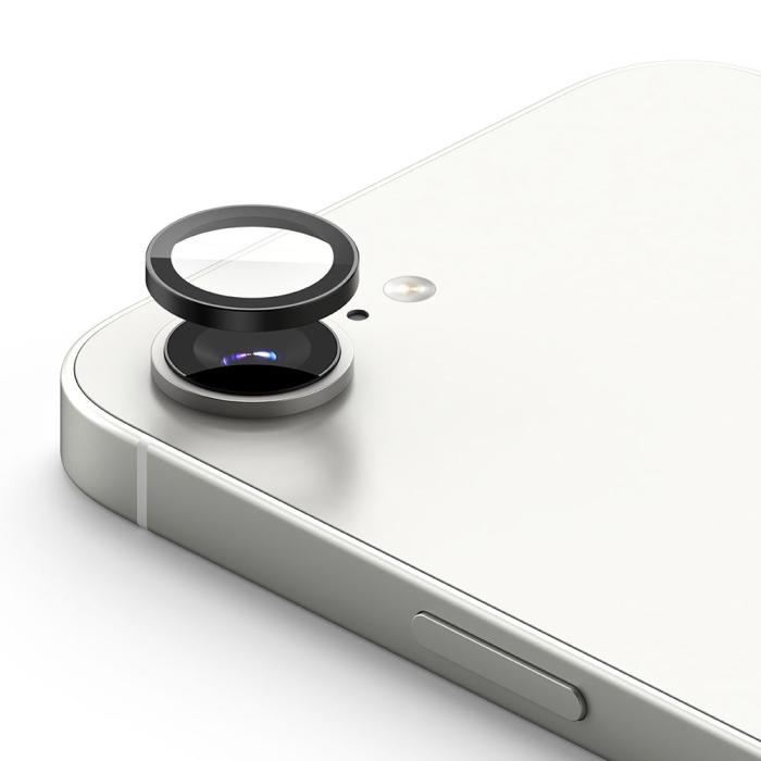 Bild 2, Ringke Ringke iPhone 17e / 16e 2-PACK Linsskydd Härdat Glas Svart - Teknikhallen.se