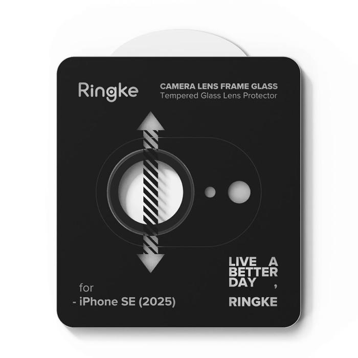 Bild 4, Ringke Ringke iPhone 17e / 16e 2-PACK Linsskydd Härdat Glas Svart - Teknikhallen.se