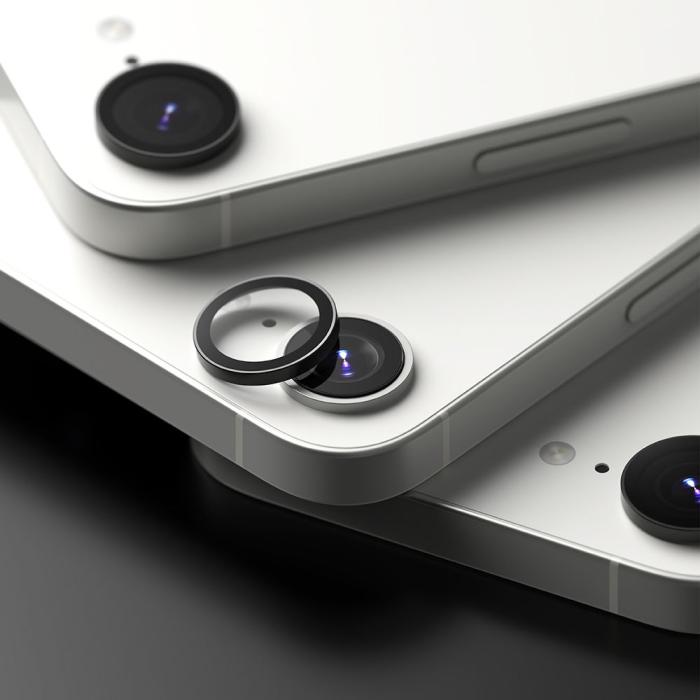 Bild 6, Ringke Ringke iPhone 17e / 16e 2-PACK Linsskydd Härdat Glas Svart - Teknikhallen.se