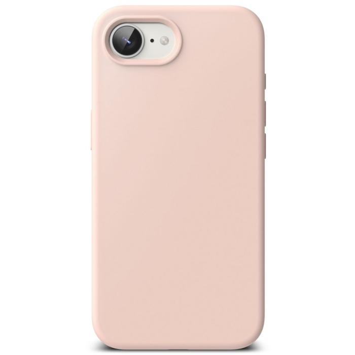 Bild 3, Ringke Ringke iPhone 17e / 16e Skal MagSafe Silikon Pink Sand - Teknikhallen.se