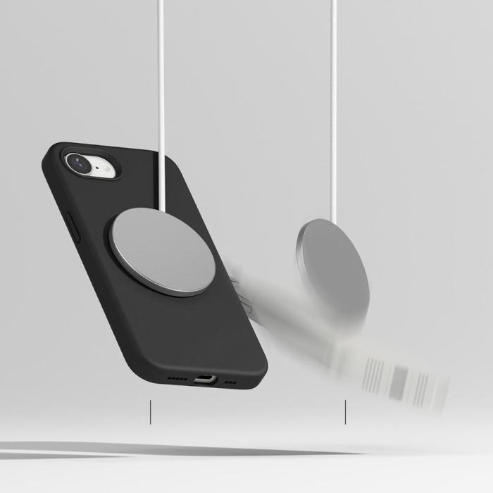 Bild 5, Ringke Ringke iPhone 17e / 16e Skal MagSafe Silikon Svart - Teknikhallen.se