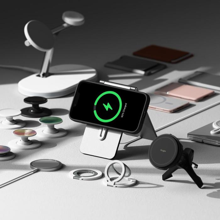 Bild 6, Ringke Ringke iPhone 17e / 16e Skal MagSafe Silikon Svart - Teknikhallen.se