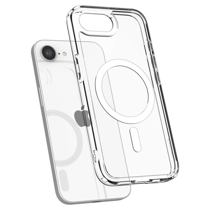 Bild 6, Spigen Spigen iPhone 17e / 16e Skal MagSafe Mag Ultra Hybrid Vit - Teknikhallen.se